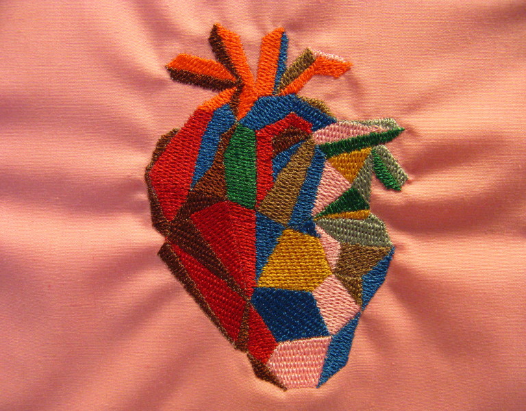Jewel , Heart Geometric-Sectioned)